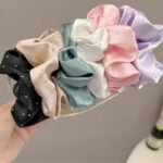 4pcs Rhinestones Scrunchies Set