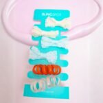 Pastel Bow Clips & Hair Ties - Hair Accessories Style 25